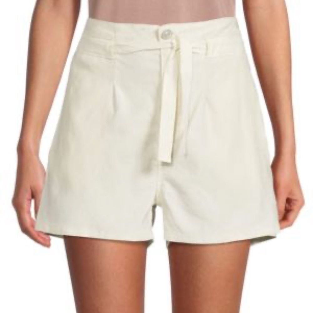 HUDSON JEANS
High Rise Linen Blend Shorts